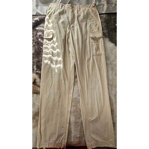 Cabela’s Outdoors 100% Cotton Cargo Pants Men’s 34X36 Khaki Utility Work Hiking